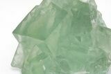 Green Cubic Fluorite Crystals with Phantoms - China #216270-2